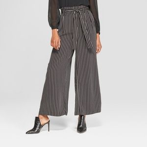 Who What Wear Striped Wide Leg Pants